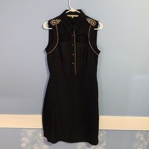 Black Rachel Rachel Roy dress w/ pockets, shoulder & cutout accents